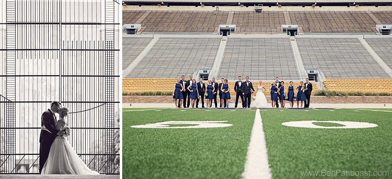portrait locations at Notre Dame Stadium